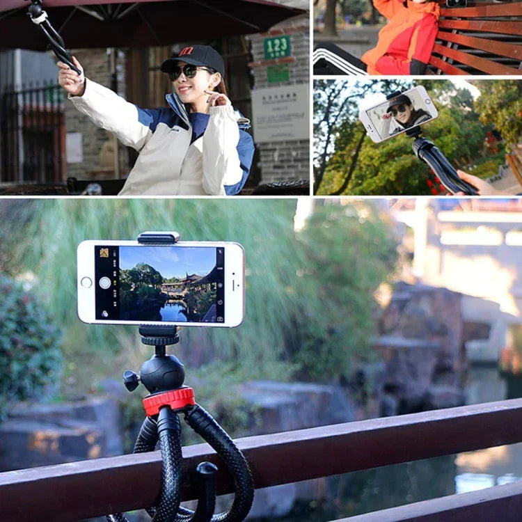 ขาตั้งกล้องขนาดเล็ก MZ305 แบบปลาหมึกยืดหยุ่นพร้อมหัวบอล สำหรับกล้อง SLR, GoPro HERO10 Black / HERO9 Black / HERO8 Black /7 /6 /5 /5 Session /4 Session /4 /3+ /3 /2 /1, DJI Osmo Action, Xiaoyi และกล้องแอคชั่นอื่นๆ, โทรศัพท์มือถือ, ขนาด:30ซม.x5ซม., MZ305