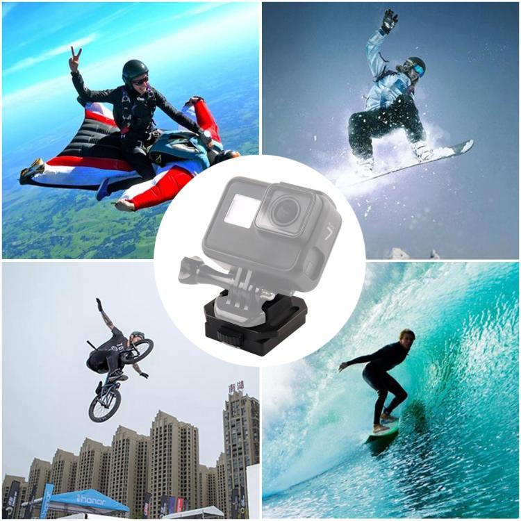 ขาตั้งเซลฟี่หมวกกันน็อคอะลูมิเนียม GP193 สำหรับ GoPro, Insta360, DJI และกล้องแอคชั่นอื่นๆ, GP193