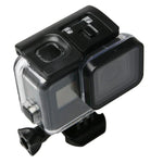 เคสกันน้ำลึก 60 ม. สำหรับ GoPro HERO6 /5 Black พร้อมหน้าจอสัมผัสด้านหลังและฟิลเตอร์ / ตัวยึดพื้นฐานและสกรู, ไม่ต้องถอดเลนส์, กันน้ำลึก 60 ม.