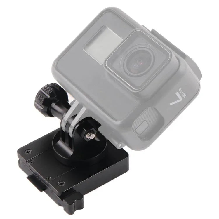 ฐานยึดอลูมิเนียม GP244-B สำหรับ GoPro, Insta360, DJI และกล้องแอคชั่นอื่นๆ รวมถึงฐานยึด NVG, GP244-B