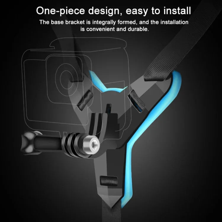 ขาติดเข็มขัดหมวกกันน็อค + เคสกันน้ำสำหรับ GoPro HERO7 Black /6 /5, ขาติดเข็มขัดหมวกกันน็อค + เคสกันน้ำ