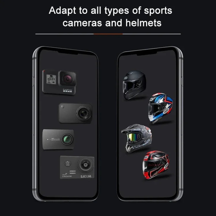 ขาติดเข็มขัดหมวกกันน็อค + ขาติดโทรศัพท์สำหรับ GoPro, Insta360, DJI และกล้องแอคชั่นอื่นๆ, ขาติดเข็มขัดหมวกกันน็อค + ขาติดโทรศัพท์