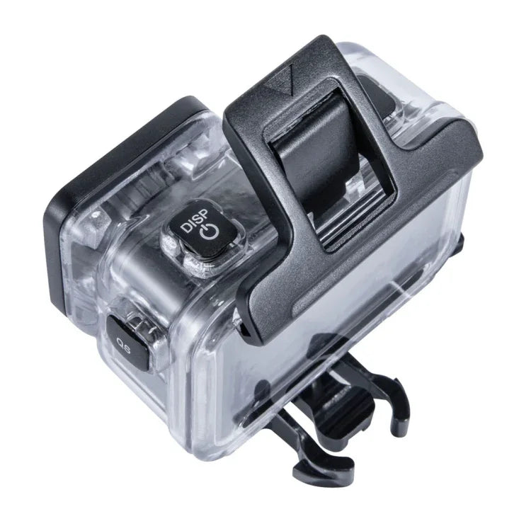 เคสกันน้ำลึก 45 เมตร สำหรับ DJI Osmo Action พร้อมตะขอและขาติดตั้งพื้นฐาน & สกรู, สำหรับ DJI Osmo Action 45m