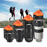กระเป๋าใส่เลนส์กล้อง SLR แบบไมโคร เลนส์เดี่ยว กระเป๋าใส่เลนส์ด้านใน กันน้ำ พร้อมซับในกำมะหยี่หนา เส้นผ่านศูนย์กลาง: 10 ซม., สูง: 18 ซม., เส้นผ่านศูนย์กลาง: 10 ซม., สูง: 18 ซม.
