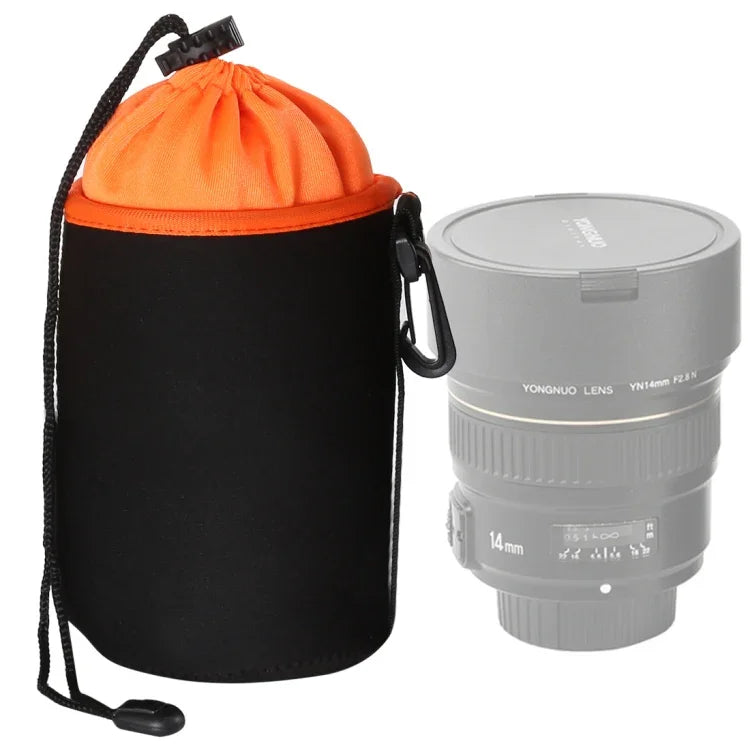 กระเป๋าใส่เลนส์กล้อง SLR แบบไมโคร เลนส์เดี่ยว กระเป๋าใส่เลนส์ด้านใน กันน้ำ พร้อมซับในกำมะหยี่หนา เส้นผ่านศูนย์กลาง: 10 ซม., สูง: 14 ซม., เส้นผ่านศูนย์กลาง: 10 ซม., สูง: 14 ซม.