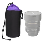 กระเป๋าใส่เลนส์กล้อง SLR แบบไมโคร เลนส์เดี่ยว กระเป๋าใส่เลนส์ด้านใน กันน้ำ พร้อมซับในกำมะหยี่หนา เส้นผ่านศูนย์กลาง: 10 ซม., สูง: 14 ซม., เส้นผ่านศูนย์กลาง: 10 ซม., สูง: 14 ซม.