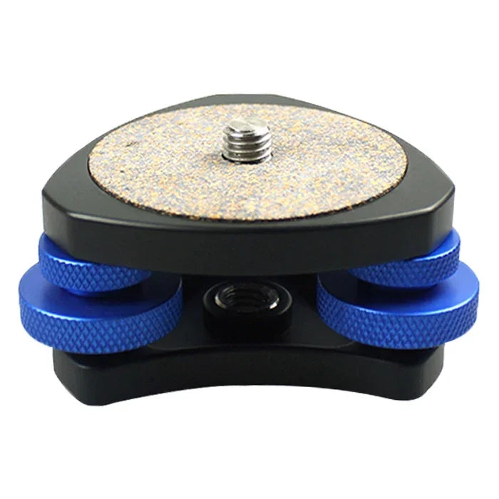 ฐานปรับระดับฟองน้ำ DLEV-3838 พร้อมสกรู 3/8 นิ้ว และปุ่มปรับ 3 ตัวสำหรับติดตั้งขาตั้งกล้อง, DLEV-3838