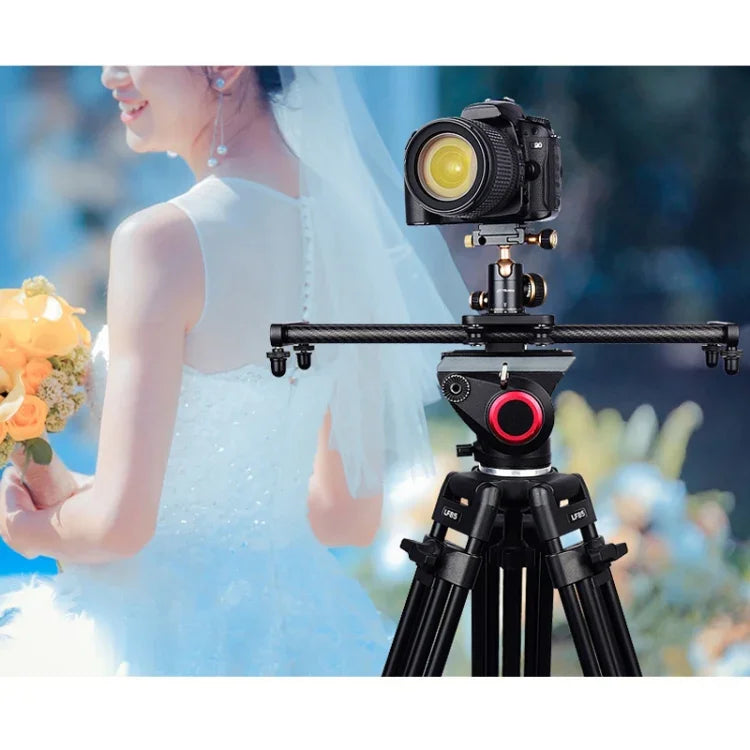 รางสไลด์คาร์บอนไฟเบอร์ YELANGU L40T ขนาด 40 ซม. สำหรับกล้อง SLR / กล้องวิดีโอ, L40T 40 ซม.