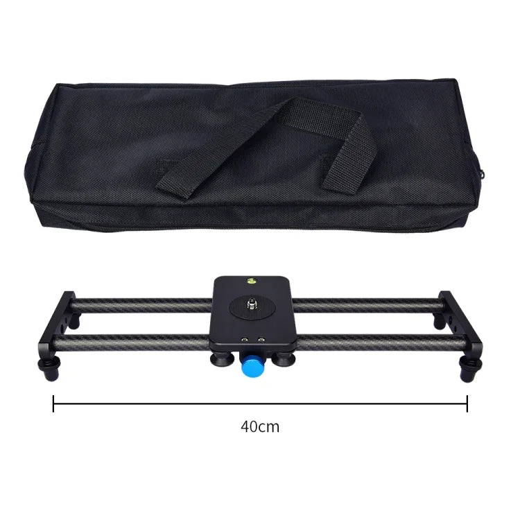รางสไลด์คาร์บอนไฟเบอร์ YELANGU L40T ขนาด 40 ซม. สำหรับกล้อง SLR / กล้องวิดีโอ, L40T 40 ซม.