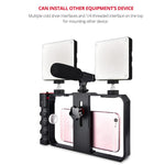 โครงพลาสติกสำหรับถ่ายวิดีโอถ่ายทอดสด Vlogging YLG0901B สำหรับสมาร์ทโฟน iPhone, Galaxy, Huawei, Xiaomi, HTC, LG, Google และสมาร์ทโฟนอื่นๆ, YLG0901B
