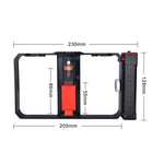 โครงพลาสติกสำหรับถ่ายวิดีโอถ่ายทอดสด Vlogging YLG0901B สำหรับสมาร์ทโฟน iPhone, Galaxy, Huawei, Xiaomi, HTC, LG, Google และสมาร์ทโฟนอื่นๆ, YLG0901B