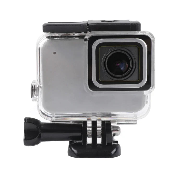 เคสโครงกระดูกแบบกลวงด้านข้างพร้อมตะขอและฐานยึดสกรูสำหรับ GoPro HERO7 White /Silver, ด้านข้างแบบกลวง