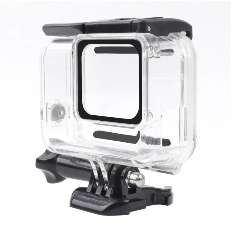 เคสโครงกระดูกแบบกลวงด้านข้างพร้อมตะขอและฐานยึดสกรูสำหรับ GoPro HERO7 White /Silver, ด้านข้างแบบกลวง