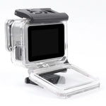 เคสโครงกระดูกแบบกลวงด้านข้างพร้อมตะขอและฐานยึดสกรูสำหรับ GoPro HERO7 White /Silver, ด้านข้างแบบกลวง