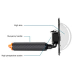 RUIGPRO ที่จับลอยน้ำพร้อมโดมครอบเลนส์กล้องใต้น้ำสำหรับ DJI Osmo Action, Osmo Action
