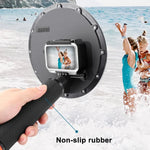 RUIGPRO ที่จับลอยน้ำพร้อมโดมครอบเลนส์กล้องใต้น้ำสำหรับ DJI Osmo Action, Osmo Action