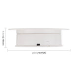 20cm 360 Degree Electric Rotating Turntable Display Stand Photography Video Shooting Props Turntable, Load 1.5kg, Powered by Battery & USB, 20cm/Powered by Battery or USB(W+B), 20cm/Powered by Battery or USB(B), 20cm/Powered by Battery or USB(W)