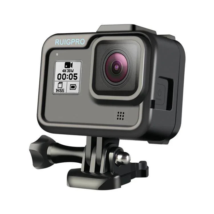 RUIGPRO เคสป้องกันกรอบ PC ABS สำหรับติดตั้ง GoPro HERO8 Black แบบมาตรฐาน
