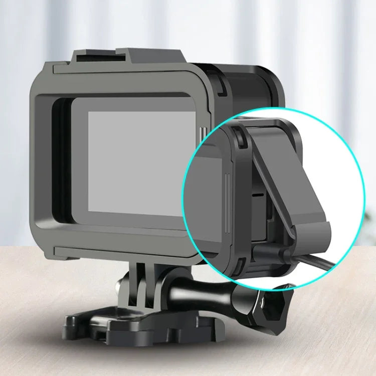 RUIGPRO เคสป้องกันกรอบ PC ABS สำหรับติดตั้ง GoPro HERO8 Black แบบมาตรฐาน