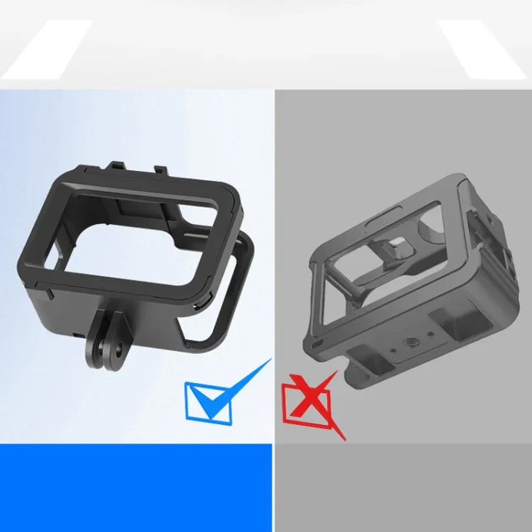 RUIGPRO เคสป้องกันกรอบ PC ABS สำหรับติดตั้ง GoPro HERO8 Black แบบมาตรฐาน