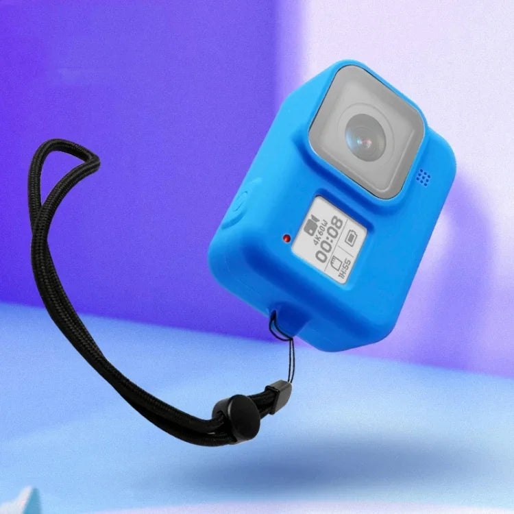 เคสซิลิโคนป้องกันพร้อมสายรัดข้อมือสำหรับ GoPro HERO8 Black, สำหรับ GoPro HERO8 Black