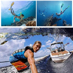 RUIGPRO เคสกันน้ำ 45 เมตรสำหรับ GoPro HERO8 Black พร้อมตะขอและขาติดตั้งพื้นฐาน & สกรู, RUIGPRO สำหรับ GoPro HERO8 Black