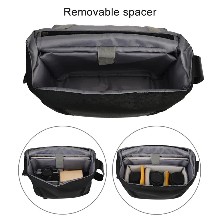 กระเป๋ากล้องพกพา CADeN K12 แบบสะพายไหล่พร้อมที่ยึดขาตั้งกล้อง สำหรับ Nikon, Canon, Sony, กล้อง DSLR / SLR