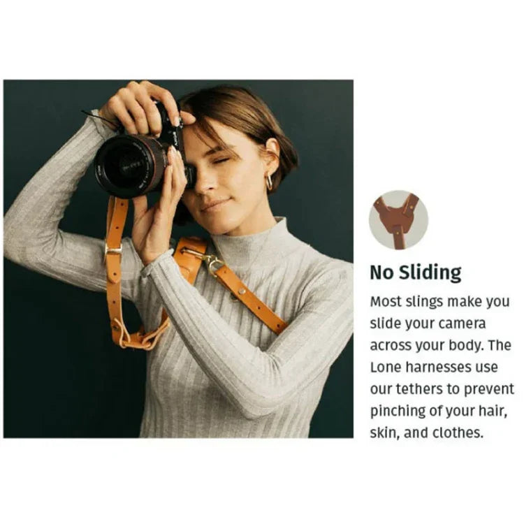 สายสะพายกล้องหนังกันลื่นแบบปลดเร็วพร้อมตะขอโลหะสำหรับกล้อง SLR / DSLR (ไหล่ซ้าย), ไหล่ซ้าย, ไหล่ขวา