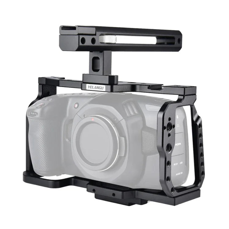 กรงจับกล้องวิดีโอพร้อมด้ามจับ YELANGU C9-A YLG0911A สำหรับ DJI BMPCC 4K, C9-A