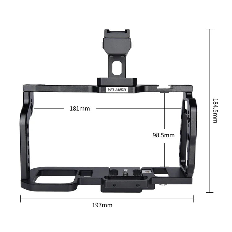 กรงจับกล้องวิดีโอพร้อมด้ามจับ YELANGU C9-A YLG0911A สำหรับ DJI BMPCC 4K, C9-A