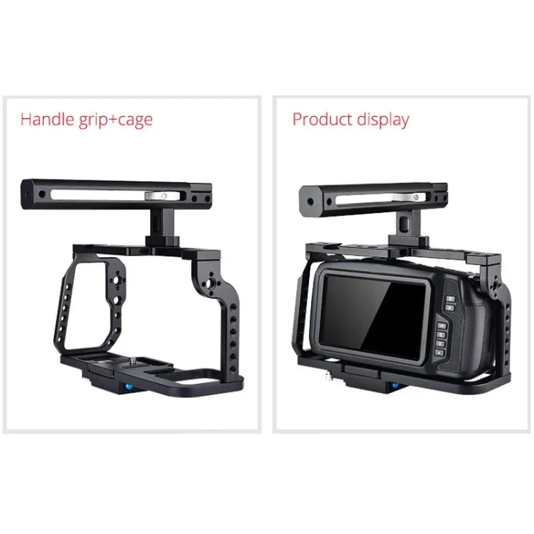 กรงจับกล้องวิดีโอพร้อมด้ามจับ YELANGU C9-A YLG0911A สำหรับ DJI BMPCC 4K, C9-A