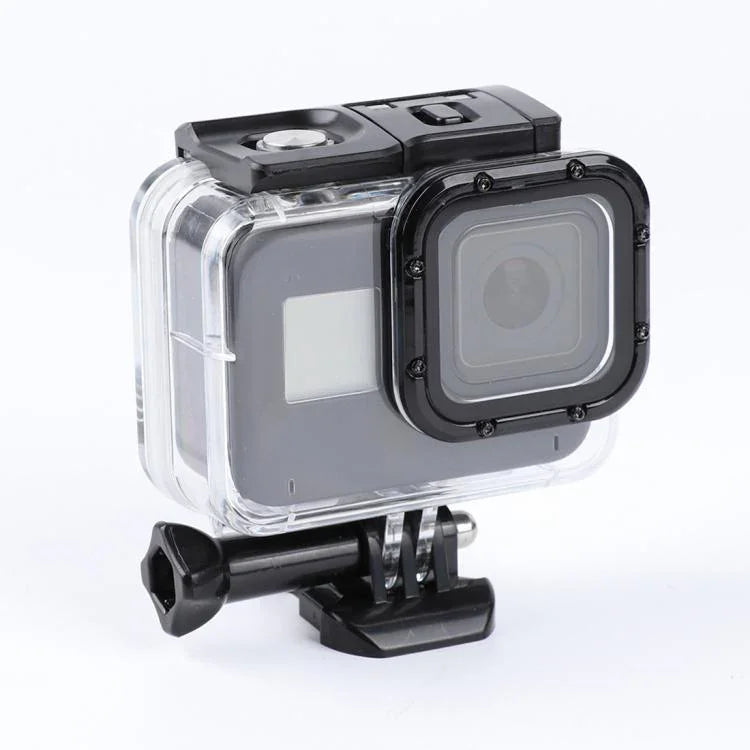 เคสกันน้ำลึก 45ม. พร้อมตะขอและฐานยึดสกรู สำหรับ GoPro HERO8 Black, สำหรับ GoPro HERO8 Black
