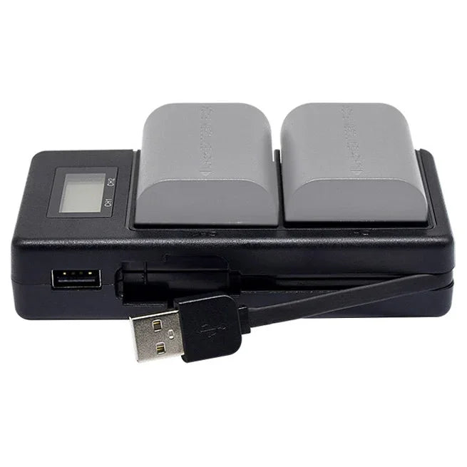 แบตเตอรี่กล้องดิจิทัล LP-E6 พร้อมที่ชาร์จดิจิทัล LCD สำหรับกล้อง Canon ซีรีส์, LP-E6
