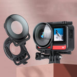ฝาครอบแก้วป้องกันเลนส์สำหรับกล้องพาโนรามา Insta360one R พร้อมกรอบ สำหรับ Insta360 One R