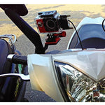ขาตั้งกระจกมองหลังมอเตอร์ไซค์ CNC อะลูมิเนียมอัลลอยด์ สำหรับกล้อง GoPro, Insta360, DJI และอื่นๆ