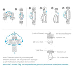 ขาตั้งกล้อง PGYTECH Magic Arm ปรับหมุน 360 องศาสำหรับกล้อง SLR