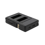 ที่ชาร์จแบตเตอรี่คู่พร้อมจอแสดงผลความจุการชาร์จสำหรับ GoPro HERO9 Black / HERO10 Black, แสดงความจุการชาร์จ