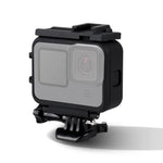เคสป้องกันกรอบพลาสติกสำหรับ GoPro HERO10 Black / HERO9 Black พร้อมฐานล็อกและสกรูยาว กรอบพลาสติก