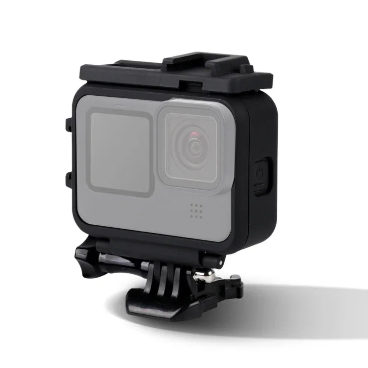 เคสป้องกันกรอบพลาสติกสำหรับ GoPro HERO10 Black / HERO9 Black พร้อมฐานล็อกและสกรูยาว กรอบพลาสติก