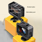 เคสป้องกันกรอบพลาสติก ABS สำหรับ GoPro HERO10 Black / HERO9 Black พร้อมล็อกฐานและสกรู กรอบพลาสติก ABS