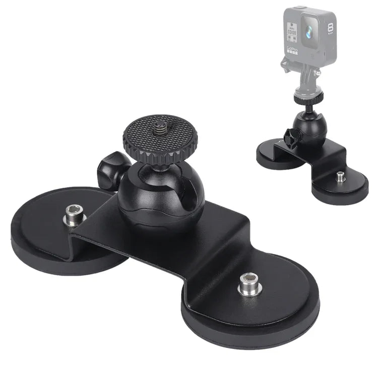 ขาตั้งติดรถยนต์แบบถ้วยดูดสำหรับ GoPro Hero11 Black / HERO10 Black / HERO9 Black / HERO8 Black /7 /6 /5 /5 Session /4 Session /4 /3+ /3 /2 /1, Xiaoyi และกล้องแอคชันอื่นๆ, ขนาด: M ขนาด: M