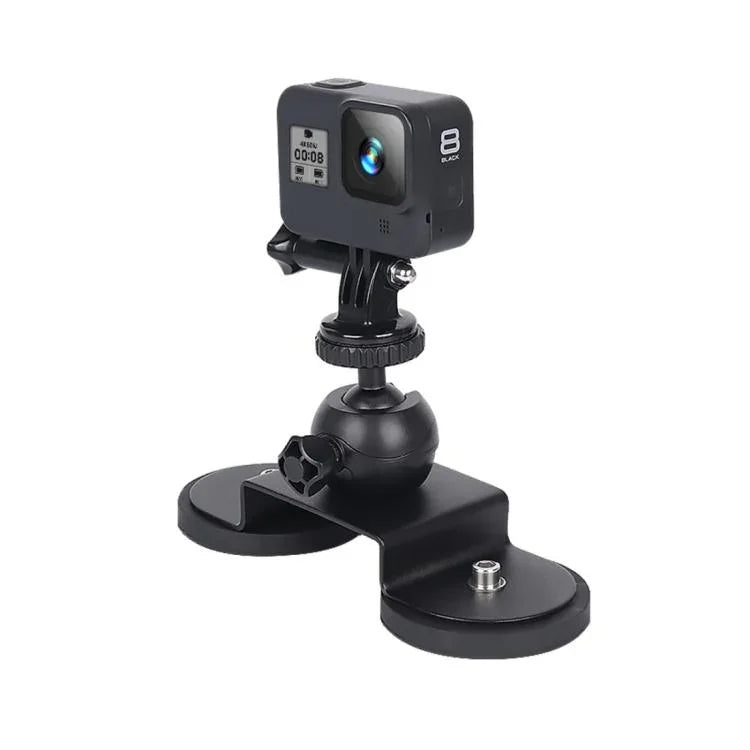 ขาตั้งติดรถยนต์แบบถ้วยดูดสำหรับ GoPro Hero11 Black / HERO10 Black / HERO9 Black / HERO8 Black /7 /6 /5 /5 Session /4 Session /4 /3+ /3 /2 /1, Xiaoyi และกล้องแอคชันอื่นๆ, ขนาด: M ขนาด: M