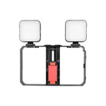 ชุดขาตั้งพลาสติก YELANGU PC201 YLG1801A ไฟ LED เซลฟี่สำหรับถ่ายวิดีโอไลฟ์สตรีมบนสมาร์ทโฟน, PC201