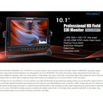 FEELWORLD FW1018SPV1 จอ IPS ขนาด 10.1 นิ้ว ความละเอียด 1920x1200 จอ LCD สี HD สำหรับผู้กำกับ กล้องฟิลด์มอนิเตอร์, FW1018SPV1