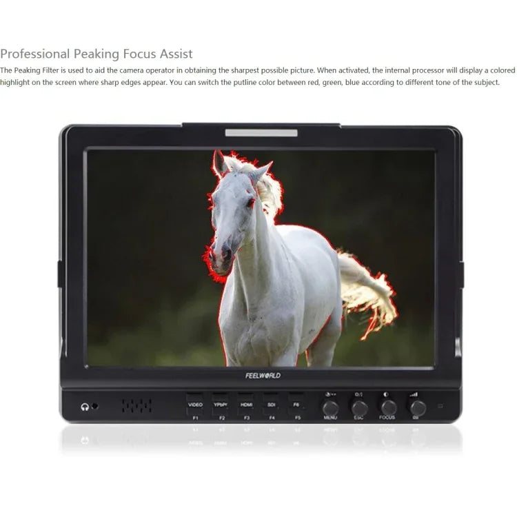 FEELWORLD FW1018SPV1 จอ IPS ขนาด 10.1 นิ้ว ความละเอียด 1920x1200 จอ LCD สี HD สำหรับผู้กำกับ กล้องฟิลด์มอนิเตอร์, FW1018SPV1