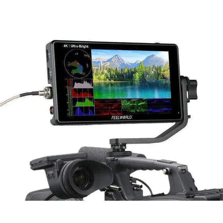 จอมอนิเตอร์กล้อง FEELWORLD LUT6S 1920x1080 2600 nits ขนาด 6 นิ้ว IPS พร้อม HDMI 4K หน้าจอสัมผัส SDI HDI, LUT6S