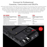 จอมอนิเตอร์กล้อง FEELWORLD LUT6S 1920x1080 2600 nits ขนาด 6 นิ้ว IPS พร้อม HDMI 4K หน้าจอสัมผัส SDI HDI, LUT6S