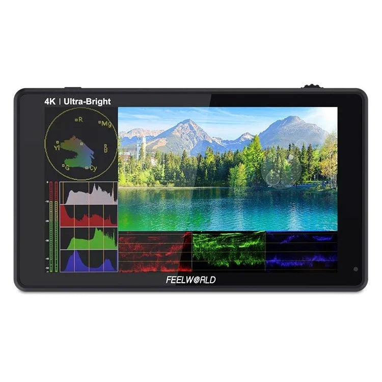 จอมอนิเตอร์กล้อง FEELWORLD LUT6S 1920x1080 2600 nits ขนาด 6 นิ้ว IPS พร้อม HDMI 4K หน้าจอสัมผัส SDI HDI, LUT6S