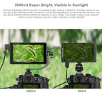 จอมอนิเตอร์กล้อง FEELWORLD LUT6S 1920x1080 2600 nits ขนาด 6 นิ้ว IPS พร้อม HDMI 4K หน้าจอสัมผัส SDI HDI, LUT6S