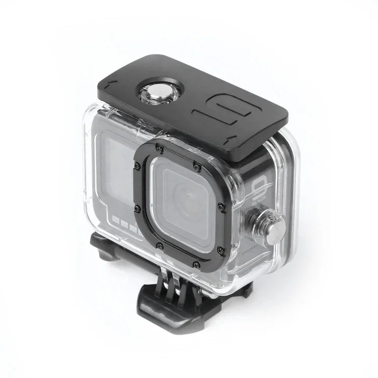 เคสกันกระแทก กันฝุ่น พร้อมรูชาร์จ ตัวล็อก ฐานยึดพื้นฐานและสกรู สำหรับ GoPro HERO10 Black / HERO9 Black
